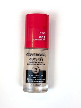 Covergirl Outlast Extreme Wear 3-in-1 Full Coverage Liquid Foundation shade 802